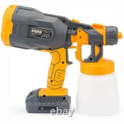 1500 mAh Paint Sprayer Cordless Electric 20V Spray Gun Paint Fence Airles HVLP