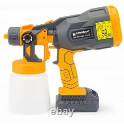 1500 mAh Paint Sprayer Cordless Electric 20V Spray Gun Paint Fence Airles HVLP