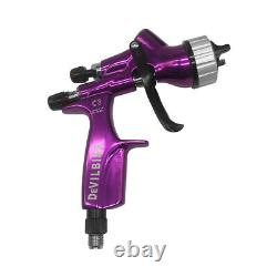 1.3mm Nozzle Car Paint Tool Pistol 600 ML HVLP Devilbiss Purple CV1 Spray Gun OE