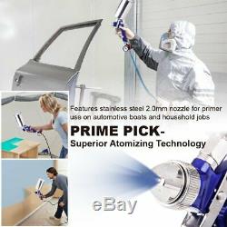 1.4mm 1.7 2.5mm HVLP Air Feed Spray Gun Kit Auto Paint Primer Basecoat Clearcoat