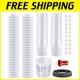 20 Oz Disposable Hvlp Paint Gun Cup Kit With 50 Liners & Lids For Easy Mixing