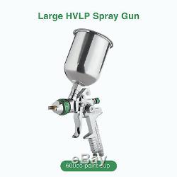 2.5 mm HVLP Gravity Spray Gun Kit with Auto Paint Primer Metal Flake