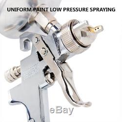 2.5mm Gravity Feed SPRAY HVLP Gauge Paint Guns Nozzle Sprayer Primer Metal Flake