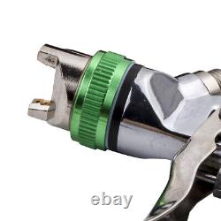 2.5mm HVLP Feed Air Spray Gun Kit With Regulator Gauge Paint Sprayer Sliver