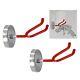 2x Spraygun Stand Magnetic Hvlp Gravity Feed Holder Metal Wall Paint Strong Body
