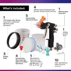 3M 16580 Accuspray HVLP Spray Gun System, All-in-One Spray Gun Kit