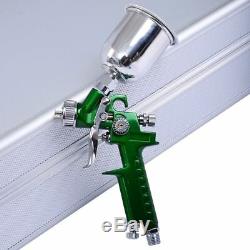 3PC Premium Auto Body HVLP Air Spray Gun Kit 1.0mm 1.4mm 1.7mm Nozzle