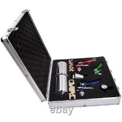 3 HVLP Air Spray Device Kit Auto Paint Car Detail Basecoat Clearcoat with Case