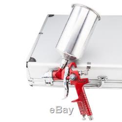 3 HVLP Air Spray Gun Kit Auto Paint Car Primer Detail Basecoat Clearcoat with Case
