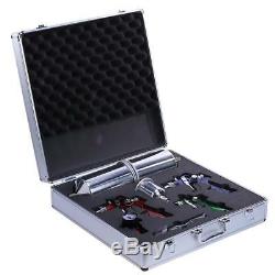 3 HVLP Paint Air Spray Gun Kit Detail Basecoat Car Primer Clearcoat with Case US