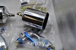 3 NEW HVLP Blue-Point Paint Spray Guns Tips 1.0 1.3 1.8 Car Truck Motor Cycle HD