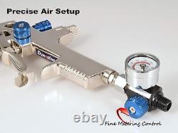 3 Paint Gun Set of High Performance HVLP Air Spray Guns Complete Spraying