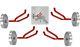 4x Magnetic Hvlp Gravity Spray Gun Holder Holders Hook 3 Lb 2 Steel Hook New