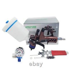 600ML HVLP Spray Gun Car Top Paint 1.3mm Nozzle WithPressure Regulator Gravity Hot