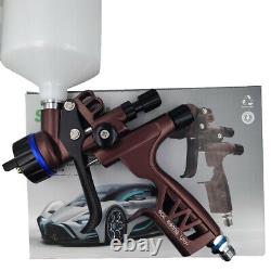 600ML HVLP Spray Gun Car Top Paint 1.3mm Nozzle WithPressure Regulator Gravity Hot