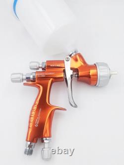 600ml HVLP Auto Topcoat Spray Gun Paint Water-based Pneumatic Spray Gun 1.3mm