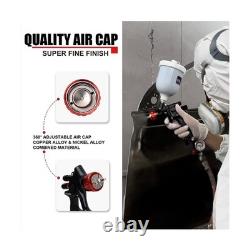 AEROPRO Tools A608 HVLP Air Spray Gun, 1.3mm, 600cc Auto Paint Spray Gun, A