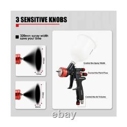 AEROPRO Tools A608 HVLP Air Spray Gun, 1.3mm, 600cc Auto Paint Spray Gun, A