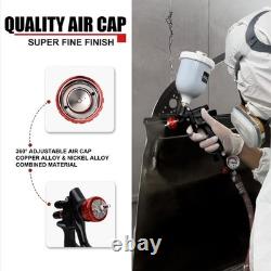 AEROPRO Tools A608 HVLP Air Spray Gun Kit, 1.3mm Nozzle, Regulator, 5pcs Pain