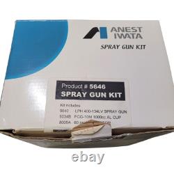 ANEST IWATA 5640 LPH400-134LV 1.3 Center Post Gravity Feed HVLP Spray Gun Read