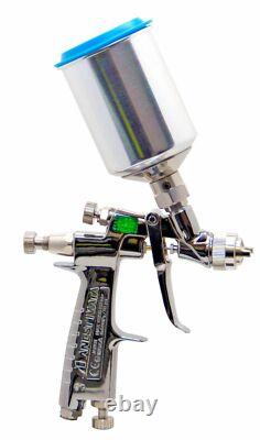 ANEST IWATA LPH-80-082G 0.8mm E2 HVLP Spray Gun with Cup PCG-2D-1 Air gauge