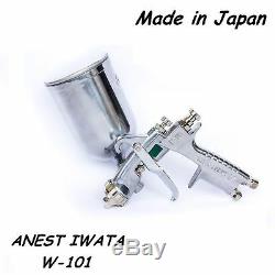 ANEST IWATA SPRAY GUN W-101 Gravity Feed Paint Spray Gun 1.0/1.3/1.5/1.8 HVLP