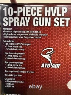ATD Tools 6900 9-Piece HVLP Spray Gun Set