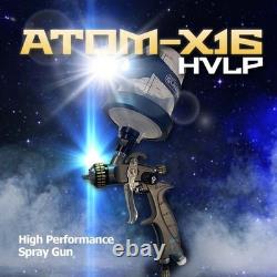 ATOM Mini-X16 HVLP Auto Touch-Up Spray Gun + Bonus GunBudd Light Included