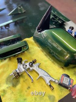 ATOM Mini X16 HVLP Spray Gun Gravity Feed Auto Paint + Free GunBudd Light