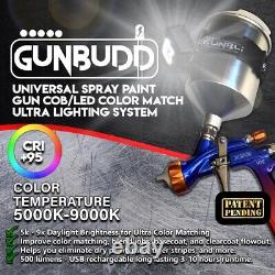ATOM X20 HVLP Spray Gun Auto Car Detail Touch Up Paint With FREE GUNBUDD LIGHT