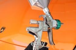 ATOM X27 HVLP Gravity Feed Spray Gun Basecoat/Clear Coat + Free GunBudd Light