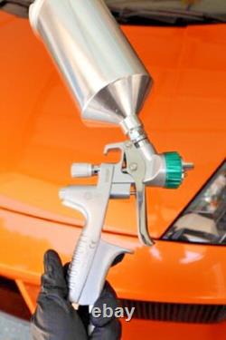 ATOM X27 HVLP Spray Gun 1.3/1.4mm Tips Auto Paint Primer + GunBudd LED Light Kit