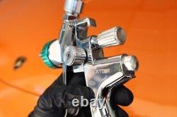 ATOM X27 HVLP Spray Gun Paint Cars Solvent/Waterborne With Free Gunbudd Lighting
