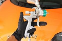 ATOM X27 HVLP Spray Gun Paint Cars Solvent/Waterborne With Free Gunbudd Lighting
