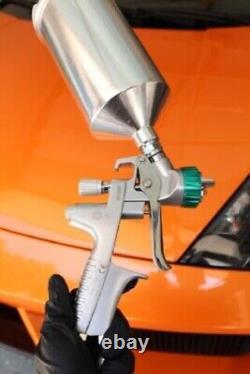 ATOM X27 HVLP Spray Gun Paint Cars Solvent/Waterborne With Free Gunbudd Lighting