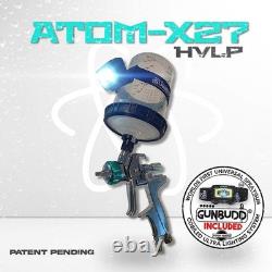 ATOM X27 HVLP Spray Gun -Professional Car Paint Tool + FREE GunBudd Ultra Light