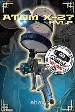 ATOM X27 HVLP Spray Gun Solvent/Waterborne With Free Ultra Led Lighting System