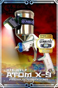 ATOM X9 HVLP Auto Paint SprayGun 1.2 & 1.3 Tip Kit Professional Car Paint