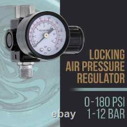 Advanced 2.5mm HVLP Spray Gun for High Build Primers and Metal Flake Coatings US