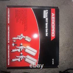 AeroPro HVLP Spray Gun Triple Set TCP G7000 Professional Auto Spray Kit