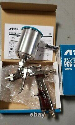 Anest Iwata LPH80 104G HVLP Mini Gravity Feed Gun with 150ml Cup 1.0mm nozzle