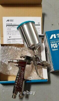 Anest Iwata LPH80 104G HVLP Mini Gravity Feed Gun with 150ml Cup 1.0mm nozzle