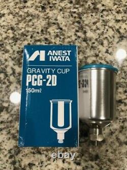 Anest Iwata LPH-80-082G HVLP Mini Gravity Spray Gun 150ml Stainless Cup Cerakote