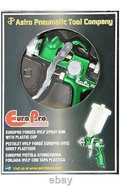 Astro Pneumatic EUROHV103 Europro Forged HVLP Spray Gun With Plastic Cup
