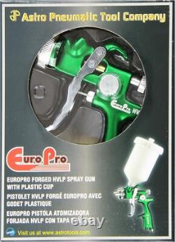 Astro Pneumatic -EUROHV103- HVLP Spray Gun with 1.3 mm Nozzle with Plastic cup