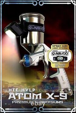 Atom Mini X9 HVLP Professional Gravity Feed Spray Gun Kit Basecoat
