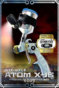 Atom X16 Mini HVLP Auto Paint Air Spray Gun Gravity Feed With FREE Gunbudd