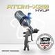 Atom X20 Hvlp Gravity Feed Spray Gun For Car Auto Paint & Primer With Free Gunbudd