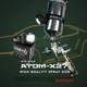 Atom X27 Hvlp Spray Gun Pro Auto Paint Tool 1.3/1.4mm + Free Gunbudd Led