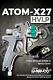 Automotive Spray Gun Hvlp Atom-x27 With Free Gunbudd Light